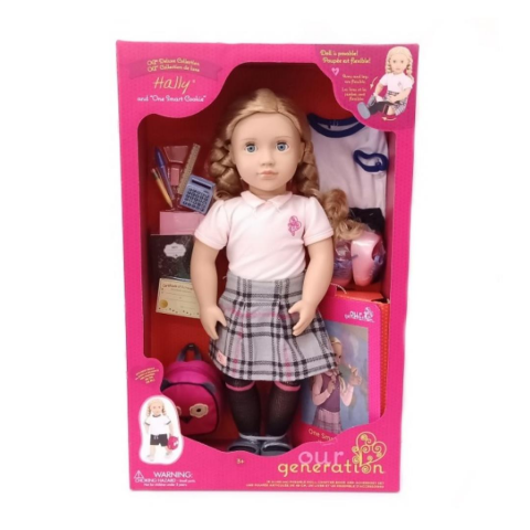 Our Generation Hally ve Kitabı Oyuncak Bebek 46 cm