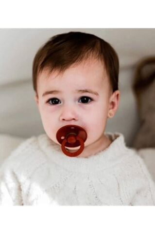 Bibs Colour Kauçuk Emzik - Rust - 0-6 Ay