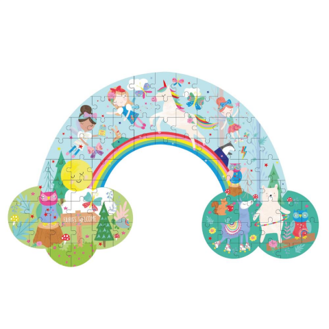 Floss & Rock  80 Parça ‘’Gökkuşağı’’ Şekilli Yap – Boz / Rainbow Fairy