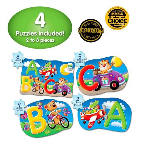 The Learning Journey Dört Puzzle Bir Arada / Harfler