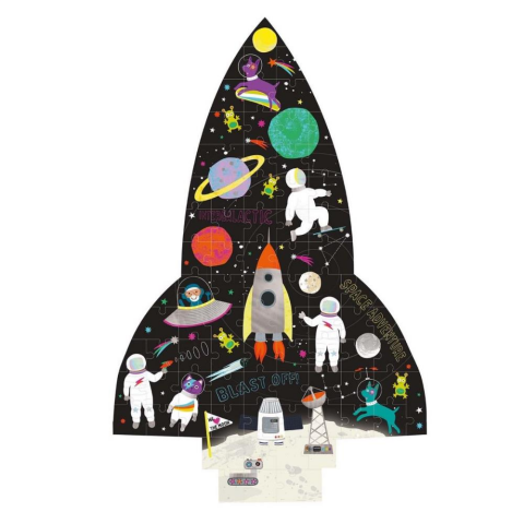 Floss & Rock  80 Parça ‘’Roket’’ Şekilli Yap – Boz / Space