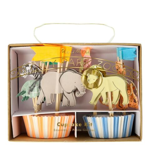 Meri Meri - Safari Cupcake Kit - Safari Cupcake Kit - 24'Lü