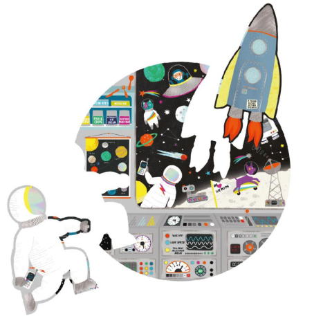 Floss & Rock  3’ü 1 Arada - 100 Parça Yap - Boz / Space