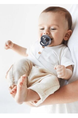 Bibs Colour Kauçuk Emzik - Iron - 6-18 Ay