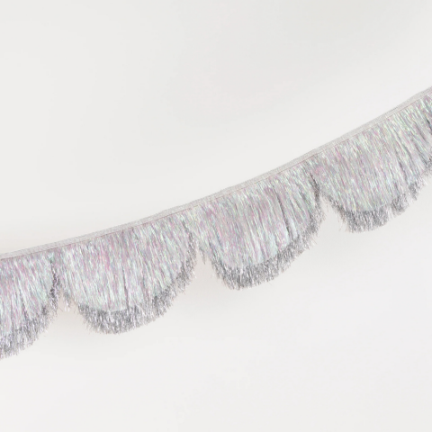 Meri Meri - Simli Saçaklı Gümüş Asılan Süs