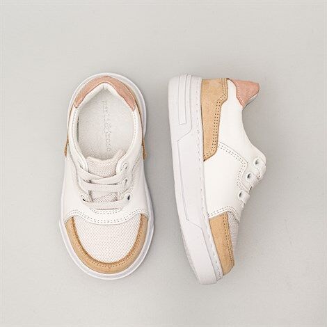 Merli&Rose Roam Sneaker | Beyaz - Simli Pembe