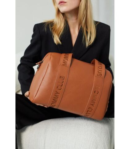 Childhome Mommy Club Bag - Vegan Deri Kahve
