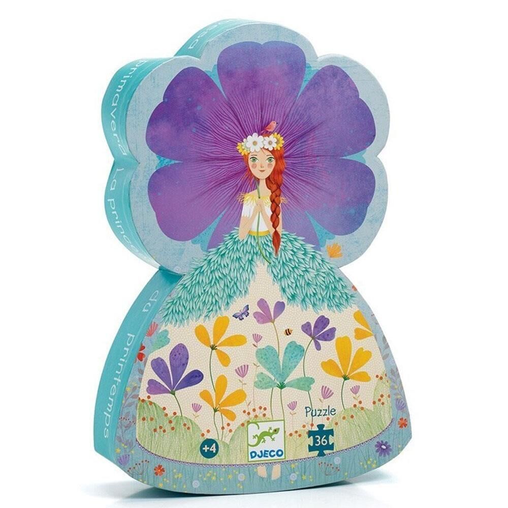 Djeco Dekoratif Puzzle 36 Parça / Silhouette The Princess Of Spring