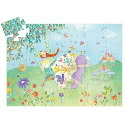 Djeco Dekoratif Puzzle 36 Parça / Silhouette The Princess Of Spring
