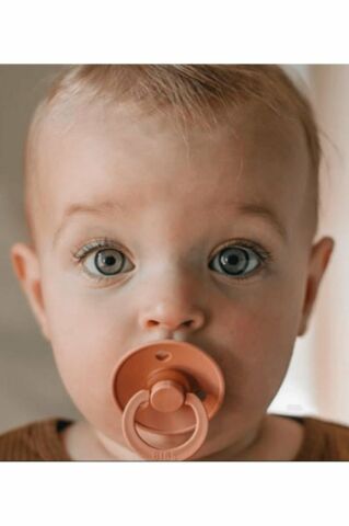 Bibs Colour Kauçuk Emzik - Peach - 0-6 Ay