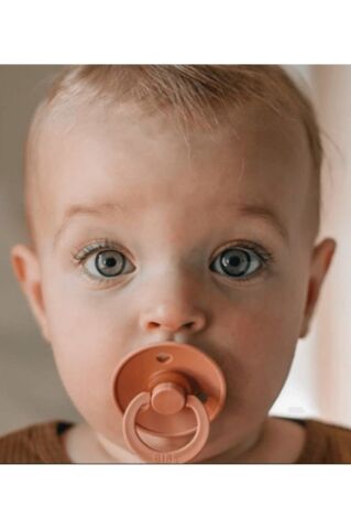 Bibs Colour Kauçuk Emzik - Peach - 0-6 Ay