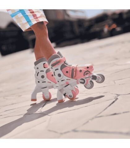 Globber 2in1 Paten XS/S - Pastel Pembe