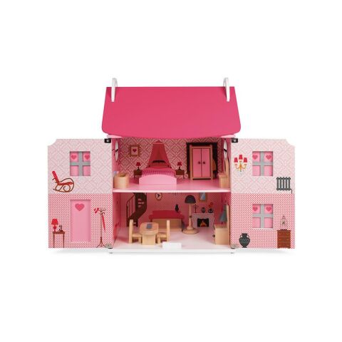 Janod Bebek Evi Mademoiselle - Mademoiselle Doll's House (wood)