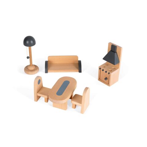 Janod Bebek Evi Mademoiselle - Mademoiselle Doll's House (wood)