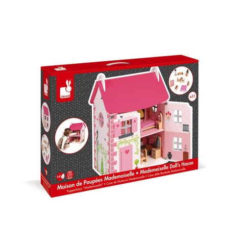 Janod Bebek Evi Mademoiselle - Mademoiselle Doll's House (wood)