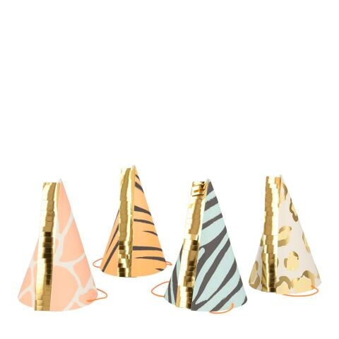 Meri Meri - Safari Party Hats - Safari Parti Şapkaları - 8'li