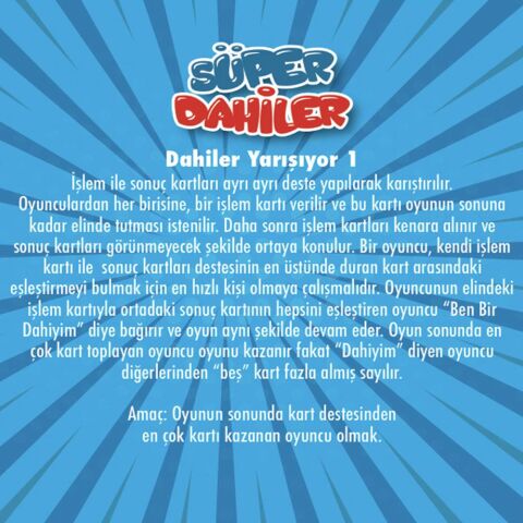 Süper Dahiler Çarpım Tablosu 1 (2x'den 5x'e) / Dikkat Atölyesi