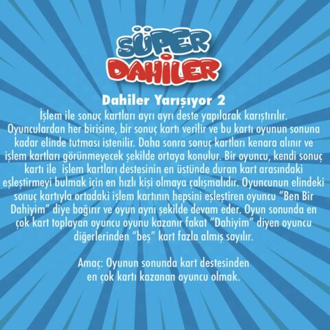 Süper Dahiler Çarpım Tablosu 1 (2x'den 5x'e) / Dikkat Atölyesi