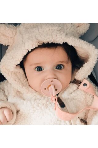 Bibs Colour Kauçuk Emzik - Blush - 6-18 Ay