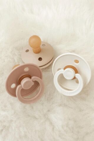 Bibs Colour Kauçuk Emzik - Blush - 6-18 Ay