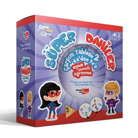 Süper Dahiler Çarpım Tablosu 2 (6x'dan 9x'a) / Dikkat Atölyesi