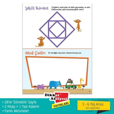HighLighs Wowo Bul, Çiz ve Eğlen 2'li Seri / Dikkat Atölyesi