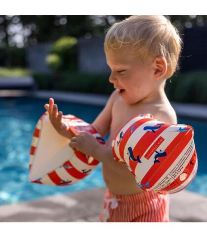 Swim Essentials Red White Whale Şişme Yüzme Kolluğu 2-6 Yaş