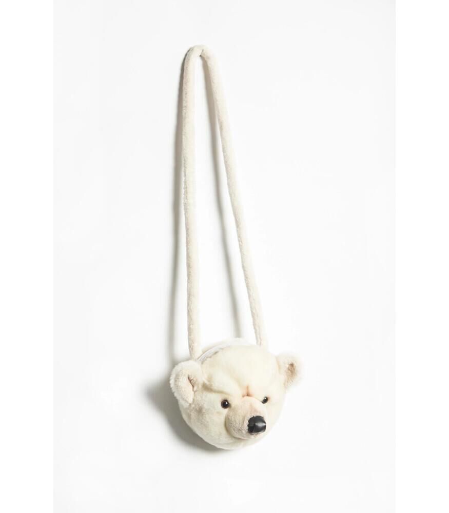 Wild & Soft Figürlü Peluş Omuz Çantası - Kutup Ayısı