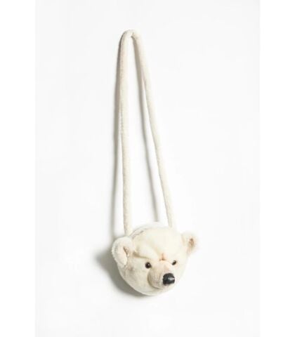 Wild & Soft Figürlü Peluş Omuz Çantası - Kutup Ayısı