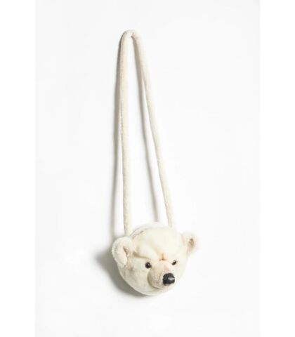 Wild & Soft Figürlü Peluş Omuz Çantası - Kutup Ayısı