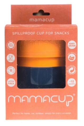 MamaCup Dökülmeyi Önleyen Atıştırmalık Kabı - Turuncu