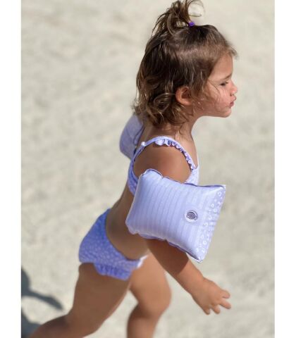 Swim Essentials Lila Leopard Şişme Yüzme Kolluğu 2-6 Yaş