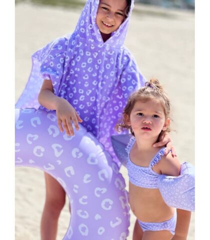Swim Essentials Lila Leopard Şişme Yüzme Kolluğu 2-6 Yaş