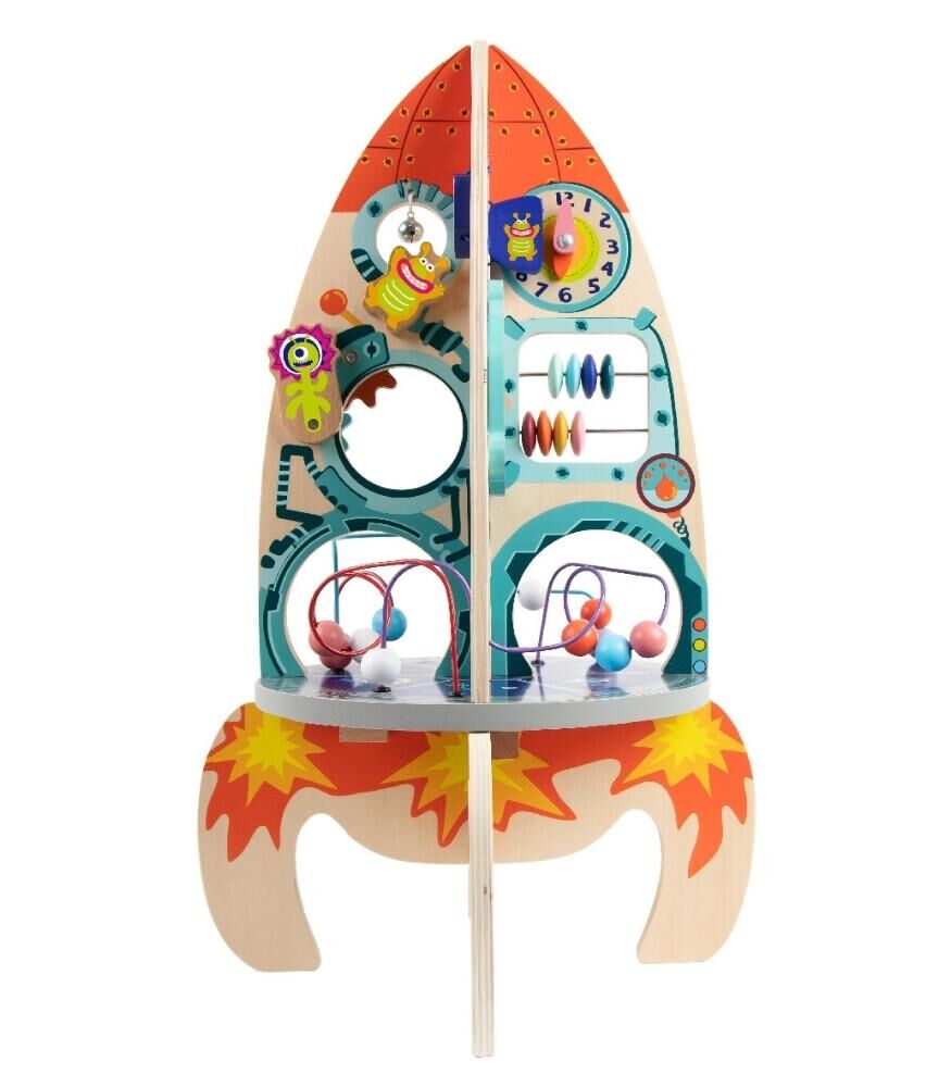 Classic World Ahşap Çoklu Aktivite Oyuncağı - Roket