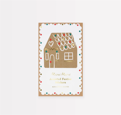 Meri Meri - Gingerbread Sticker Seti - 50 Yaprak