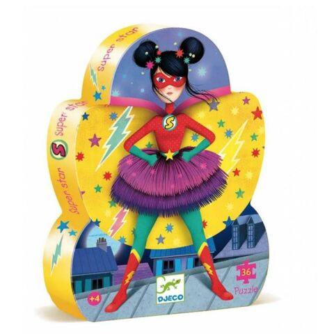 Djeco Dekoratif Puzzle 36 Parça / Süper Star