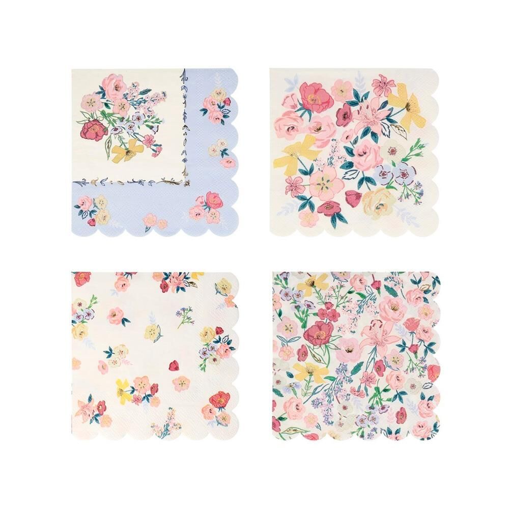 Meri Meri - English Garden Napkins - English Garden Peçete - L - 16'Lı