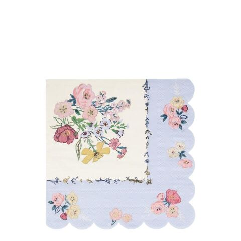 Meri Meri - English Garden Napkins - English Garden Peçete - L - 16'Lı
