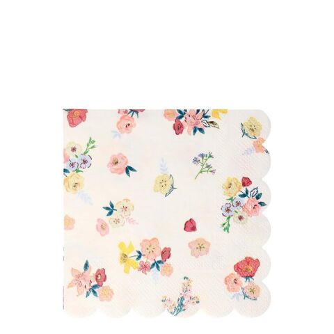 Meri Meri - English Garden Napkins - English Garden Peçete - L - 16'Lı