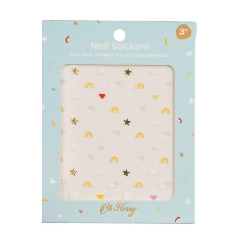 Oh Flossy Çocuk Tırnak Sticker Seti / Sky