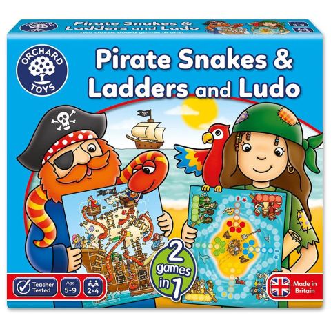Orchard Toys Pirate Snakes And Ladders & Ludo 5+Yaş Eğitici Oyun
