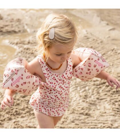 Swim Essentials Old Pink Leopard Şişme Yüzme Kolluğu 0-2 Yaş