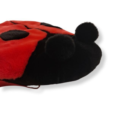 Wild & Soft Figürlü Peluş Sırt Çantası - Uğur Böceği