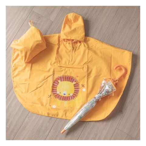 Sassi - Çocuk Panço Yağmurluk - Cesur Aslan