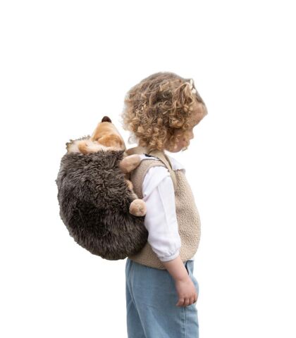 Wild & Soft Figürlü Peluş Sırt Çantası - Kirpi