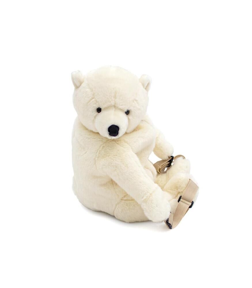 Wild & Soft Figürlü Peluş Sırt Çantası - Beyaz Ayı