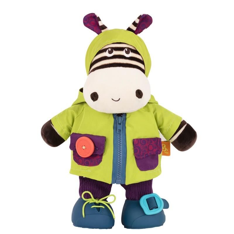 B.Toys Giydirilebilir Peluş Giggly Zippies Zebb