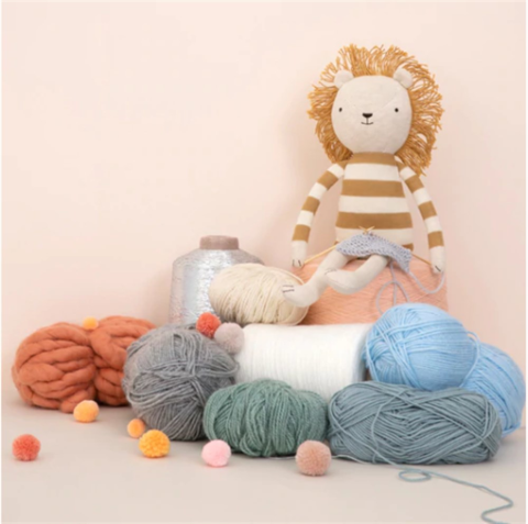 Meri Meri - Small Knitted Lion - Küçük Angus Aslan