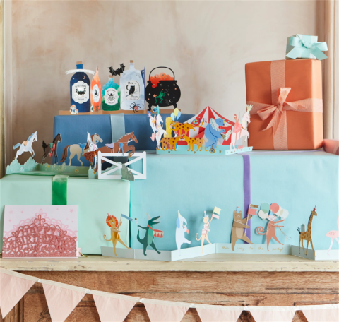 Meri Meri - Circus Concertina Card - Sirk Tebrik Kartı