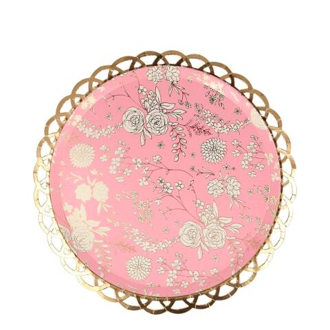 Meri Meri - English Garden Plates - English Garden Tabak - 8'li